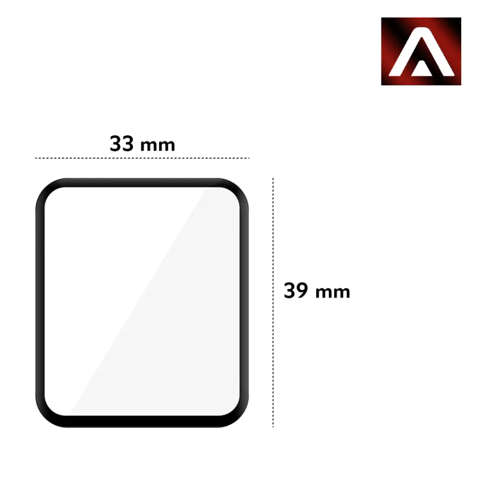 3x Elastyczne Szkło 3D Alogy Screen Protector Pro+ do Xiaomi Redmi Watch 2 Lite Black