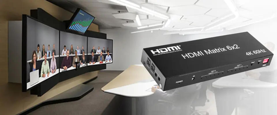 Matrix HDMI 6/2 Spacetronik SPH-M620 4K 60Hz