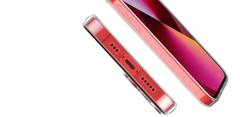 Etui pancerne obudowa Alogy Hybrid Case z osłoną na aparat do Apple iPhone 13 Przezroczyste