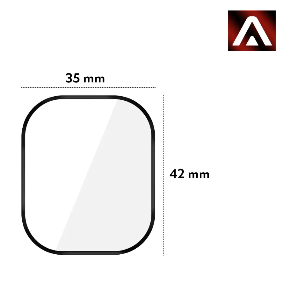 2x Elastyczne Szkło 3D Alogy Screen Protector Pro+ do Apple Watch Ultra / Ultra 2 49mm Black