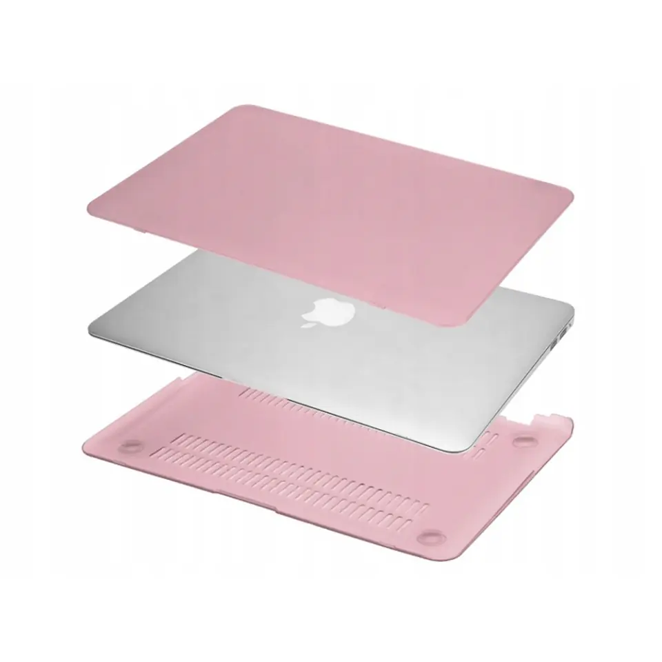 Etui Alogy Hard Case do Apple Macbook Pro 14 2021 A2442 Matowy Różowy