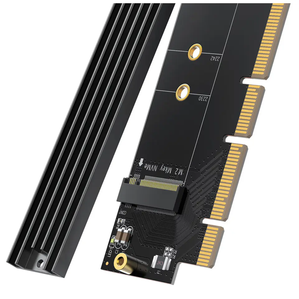 Achetez UGREEN 30715 Nvme Pcie Adapter Pcle Gen4 X16 to M.2 Carte  D'expansion M.2 SSD à PCIe 4.0 X16 / x8 / x4 Carte Avec Conversement Chaurs  M.2 PCIe Convertisseur Compatible Avec