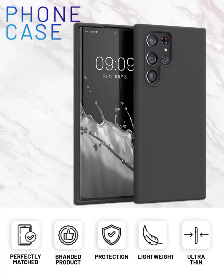 Etui ochronne do telefonu Alogy Thin Soft Case do Samsung Galaxy S22 Ultra Czarne