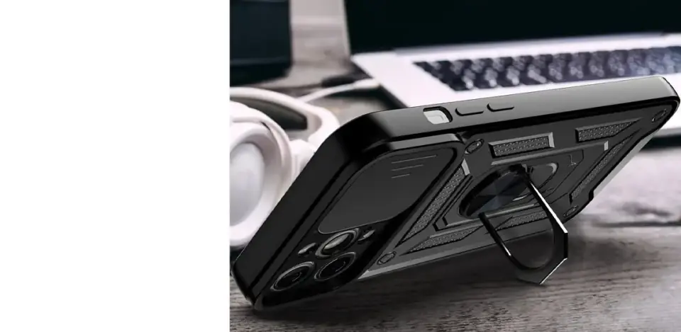 Etui Alogy Camshield Stand Ring z osłonką na aparat do Apple iPhone 13 Pro