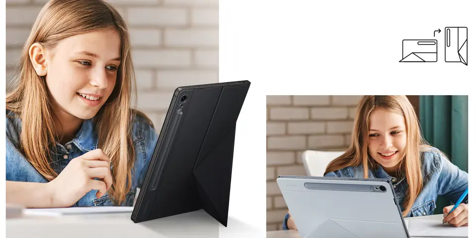 Etui Samsung EF-BX710PBEGWW Tab S9 / S9  FE / S10 FE czarny/black Smart Book Cover
