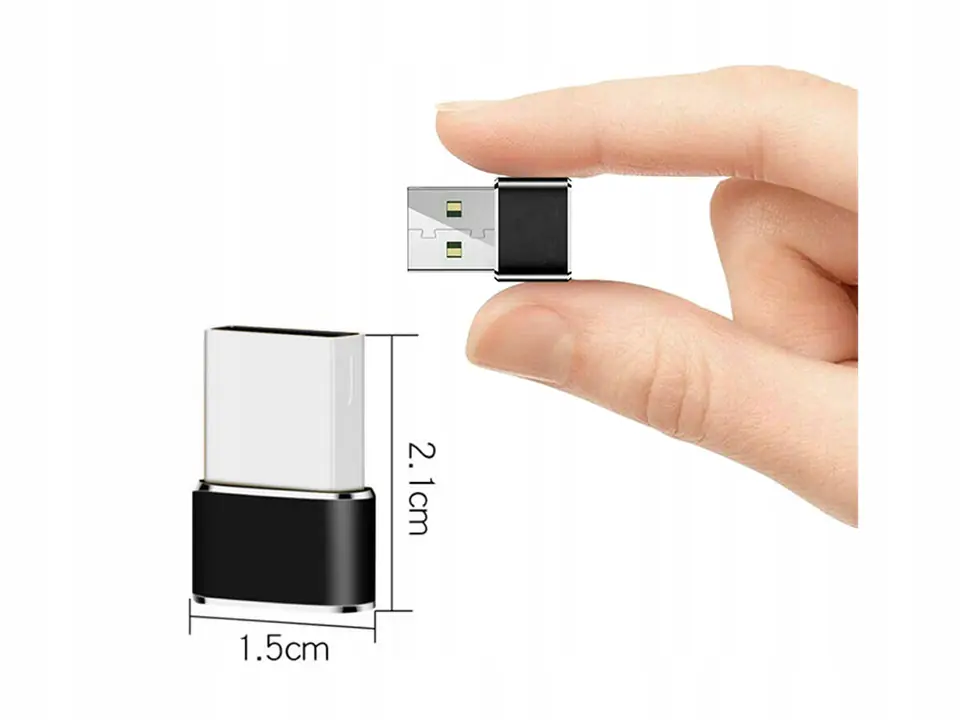 Adapter USB do USB-C srebrny