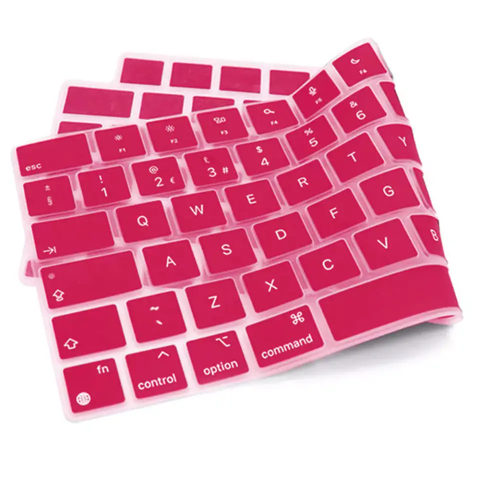 Nakładka ochronna Alogy silikonowa na klawiaturę do Apple Macbook Pro 14/16 M1 2021 Różowa