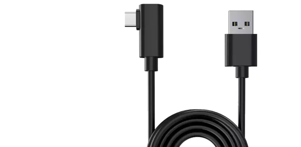 Kabel do okularów VR Alogy przewód USB do USB Type-C 5m do Oculus Link Quest 1 2 3 Czarny