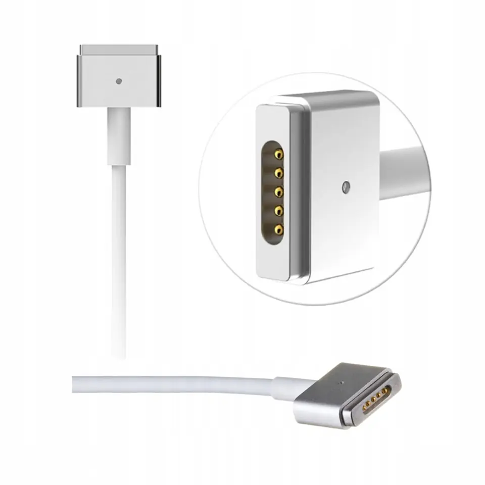 Ładowarka zasilacz do Apple MacBook Air Pro MagSafe 2 T-type 85W Alogy Charger Biała