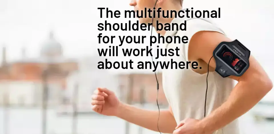 Etui do biegania Alogy WaterProof Sport ArmBand wodoodporna opaska na ramię do telefonu 6.7 cali Czarna