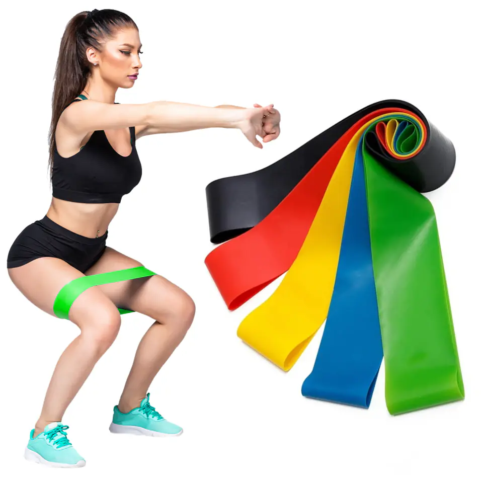 Gumy do ćwiczeń Zestaw 5 sztuk Fitness Gumy taśmy Mini Band