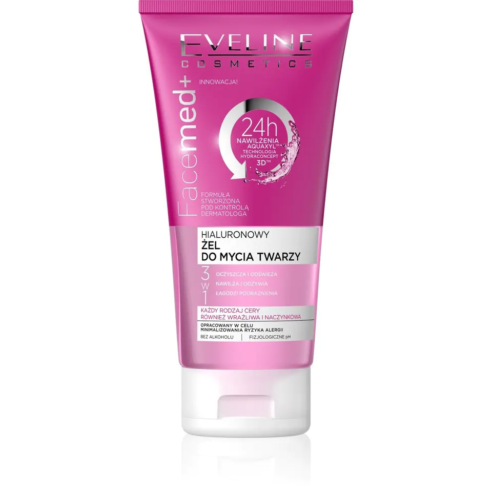 Eveline Facemed+ Hyaluronic Face Wash Gel 3in1 150ml Wasserman.eu