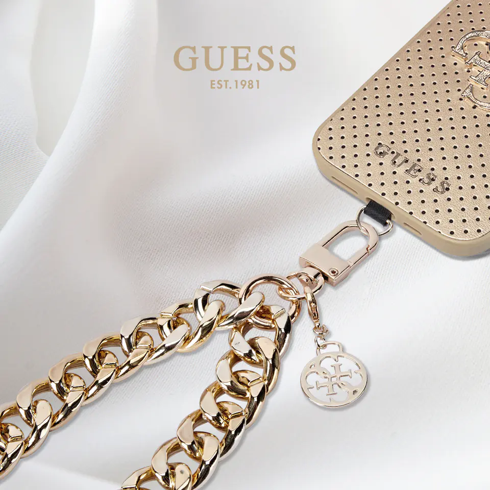 Guess GUOUCBMC4MD Universal Big HandStrap złoty/gold 4G Charm