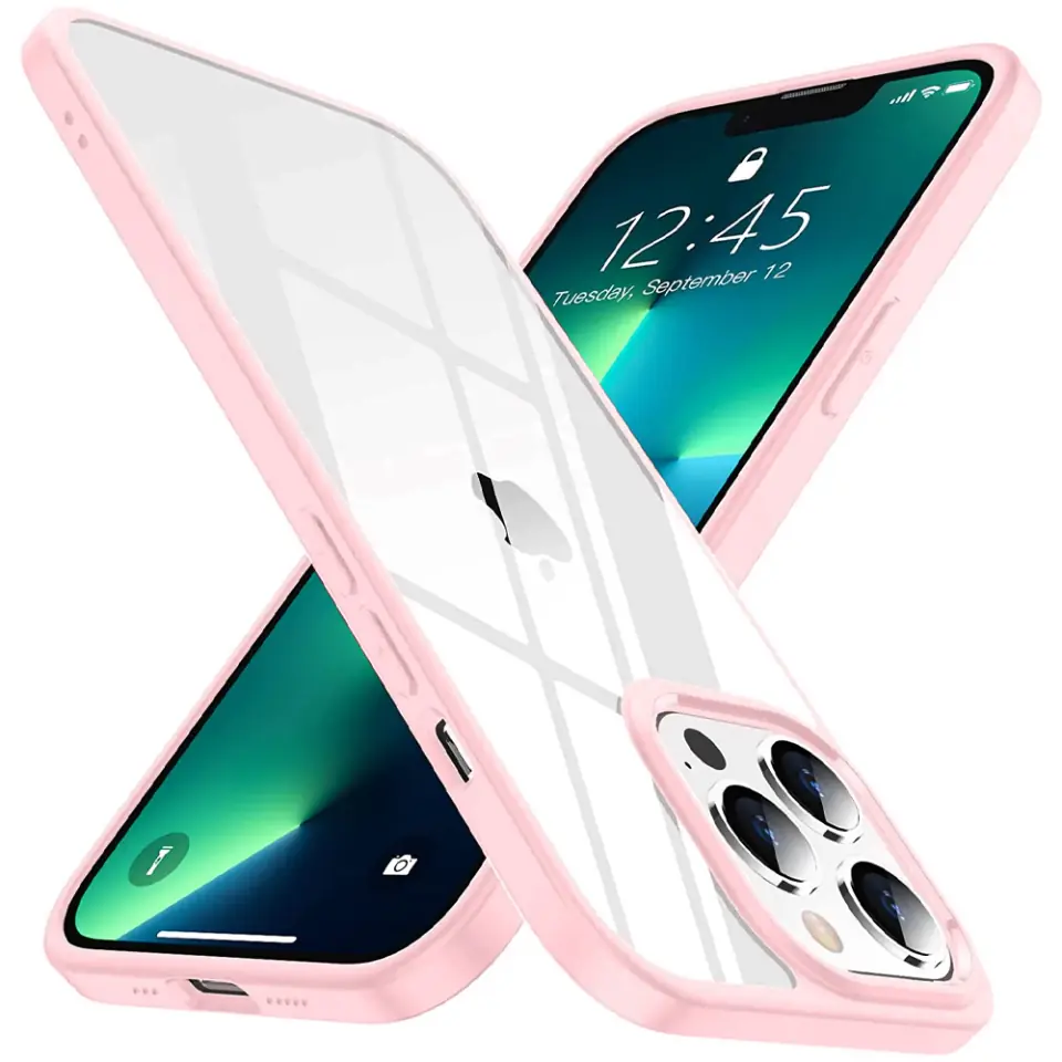 Etui ochronne obudowa Alogy Hybrid Candy Case do Apple iPhone 13 Pro różowo-przezroczyste