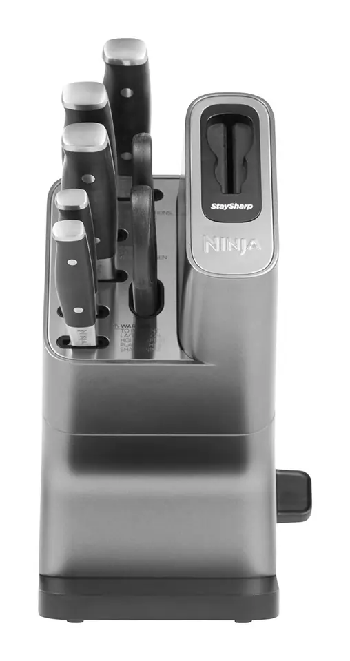 Ninja Foodi StaySharp Slot knife block Stainless steel Black, Silver