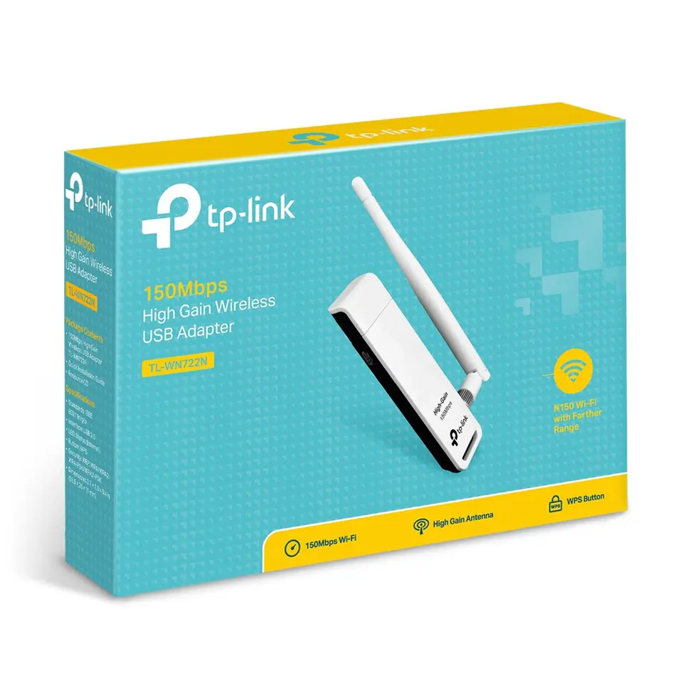 Karta sieciowa WIFI USB TPLink z antenką TL-WN722N