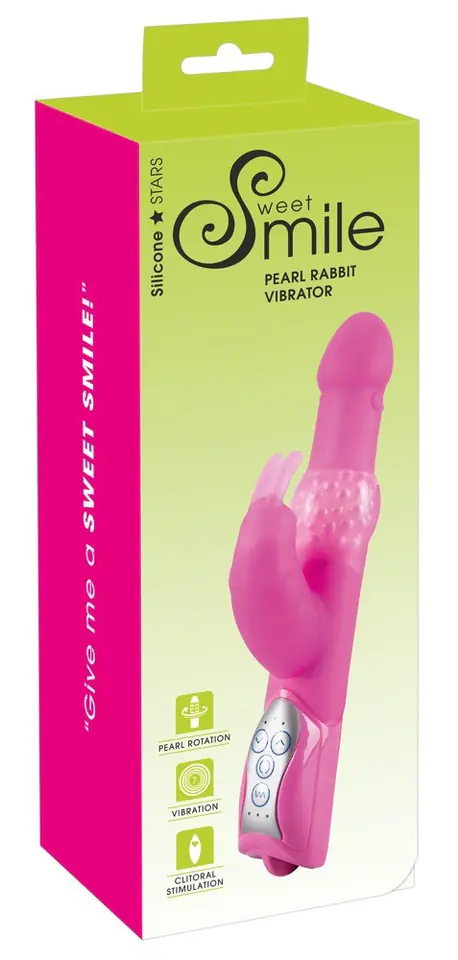 Rabbit Vibrator pink Smile Pearl