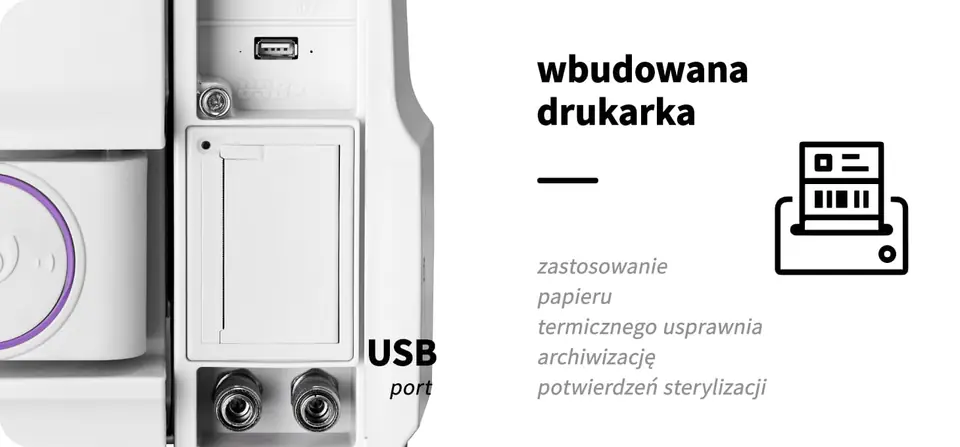 Woson autoklaw Tanco 8 L typ D z drukarką kl. B medyczna