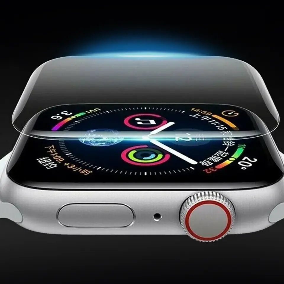 3x Folia Hydrożelowa do Apple Watch 9 41mm 3mk ARC ochronna na ekran Hybrydowa ŻEL Watch Protection™
