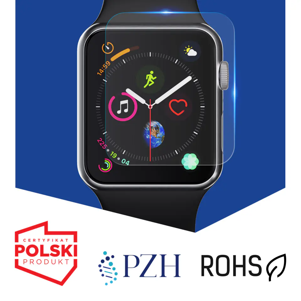 Folia ochronna 3x do Apple Watch 9 45mm 3mk ARC na ekran Watch Protection™