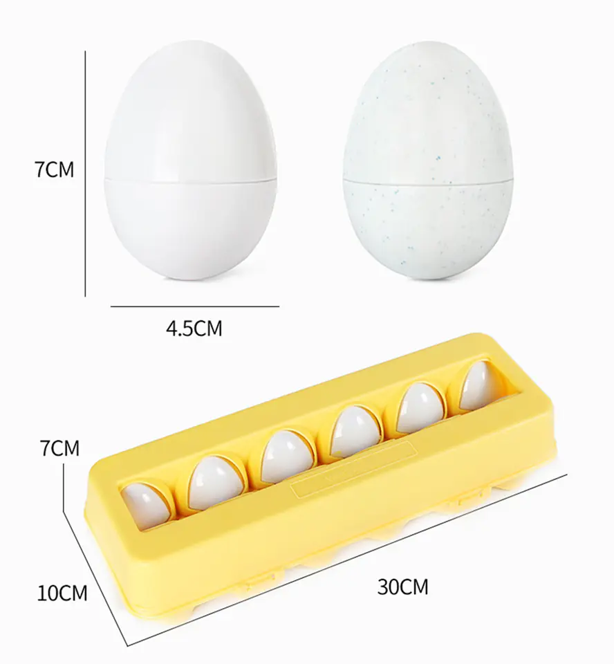 PUZZLE UKŁADANKA MONTESSORI KSZTAŁTY JAJKA SORTER