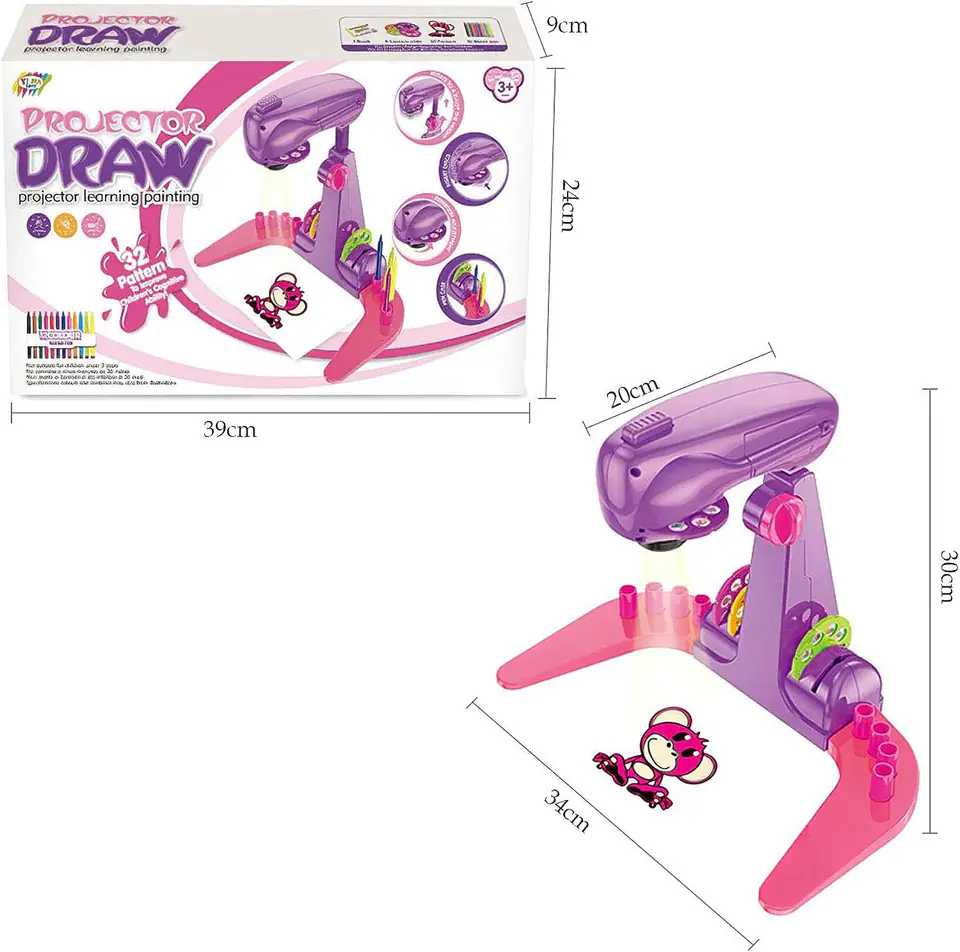 DUŻY PROJEKTOR RZUTNIK DO NAUKI RYSOWANIA