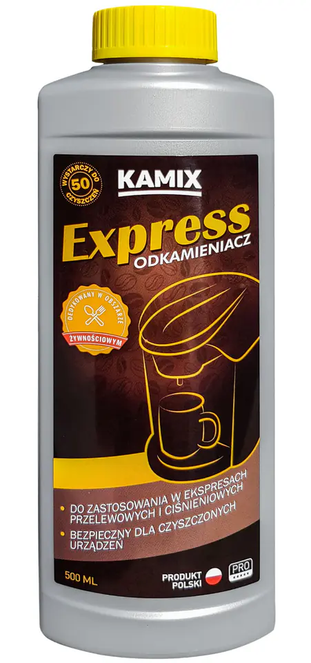 Preparat do usuwania kamienia KAMIX EXPRESS odkamieniacz do ekspresów 500ml