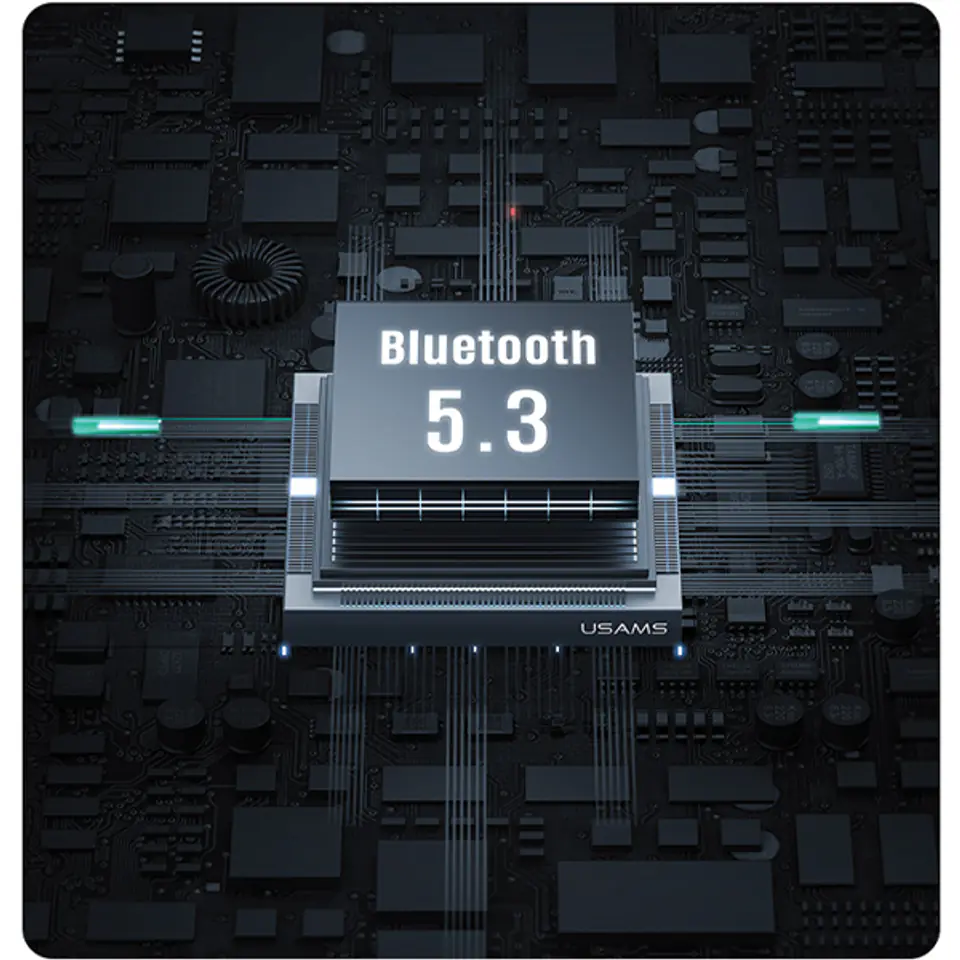USAMS Słuchawki Bluetooth 5.3 TWS X-don series ENC bezprzewodowe niebieski gradient/gradient blue BHUENCXD03 (US-XD19)