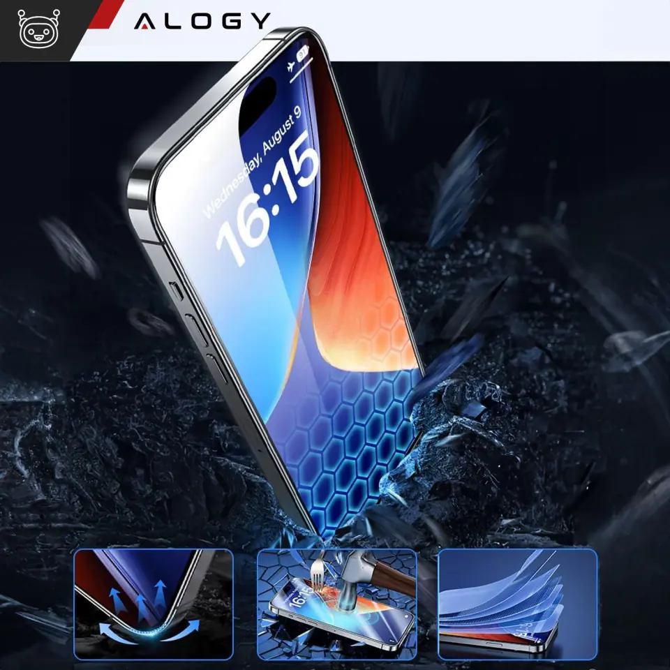 Szkło hartowane do Samsung Galaxy A35/A55 5G ochronne szkiełko na ekran 9H Alogy Pro+