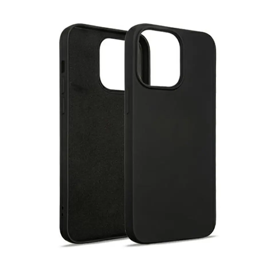 Beline Etui Silicone iPhone 15 Pro Max6,7" czarny/black