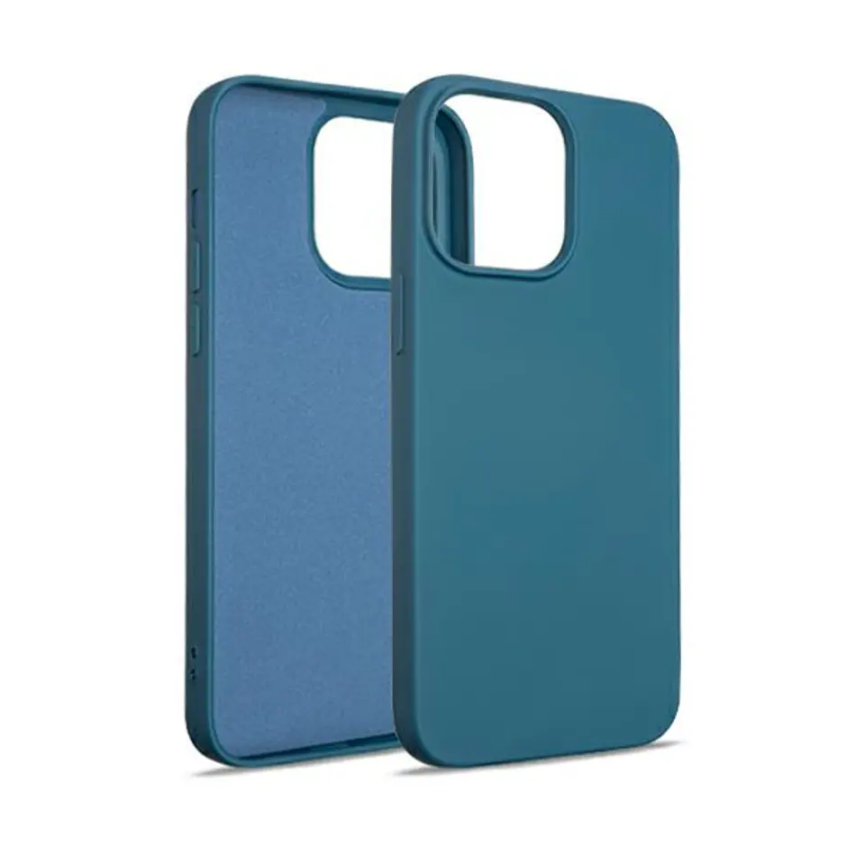 Beline Etui Silicone iPhone 15 Pro Max6,7" niebieski/blue