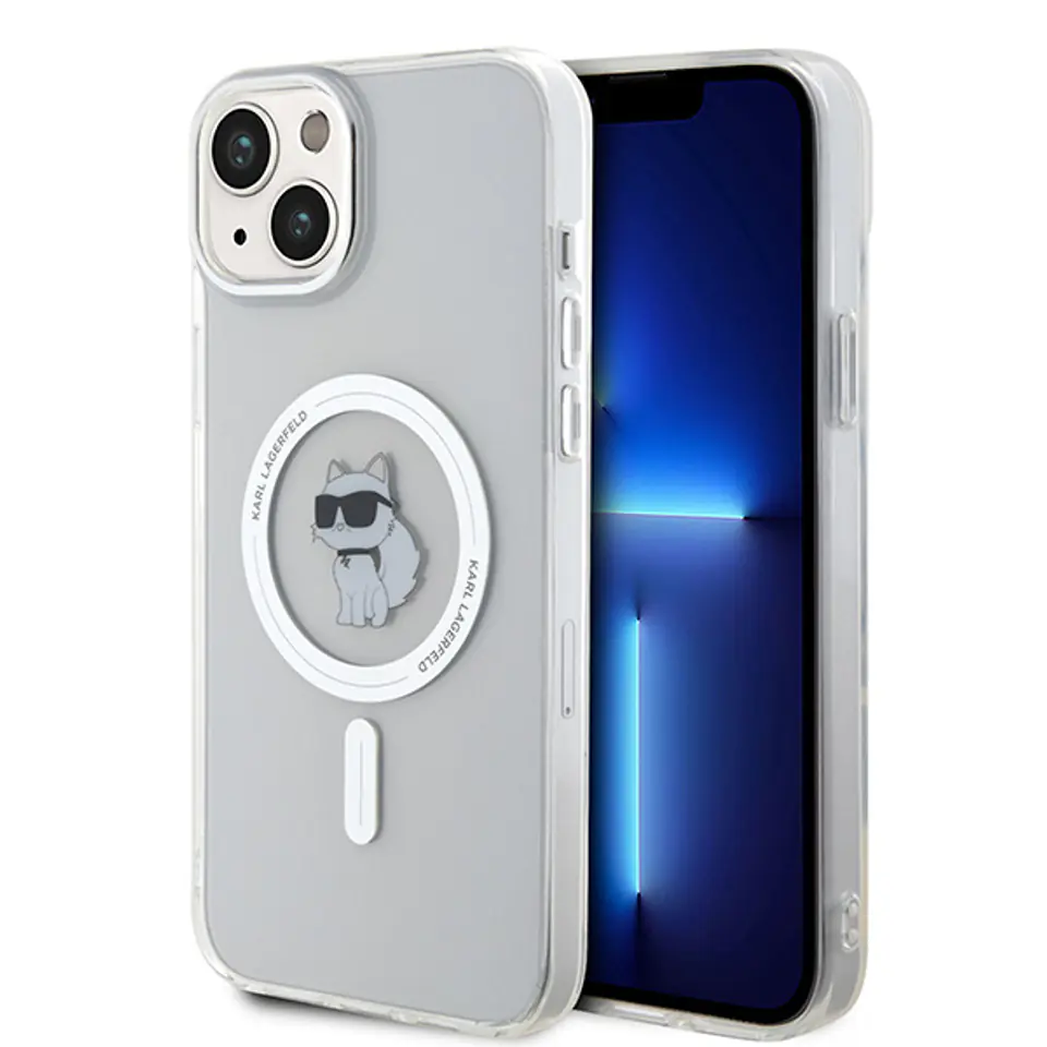 Karl Lagerfeld KLHMP15SHFCCNOT iPhone 15 / 14 / 13 6.1" transparent hardcase IML Choupette MagSafe