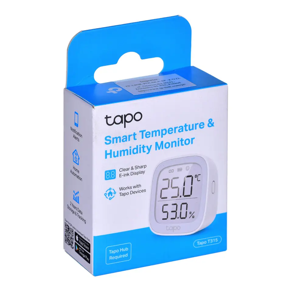 TP-LINK Tapo T315 MONITOR temperatury/wilgotności Smart (Tapo T315 )