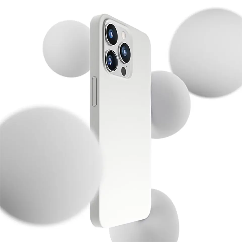 3MK Hardy Case iPhone 15 Pro Max 6.7"srebrno-biały/silver-white MagSafe