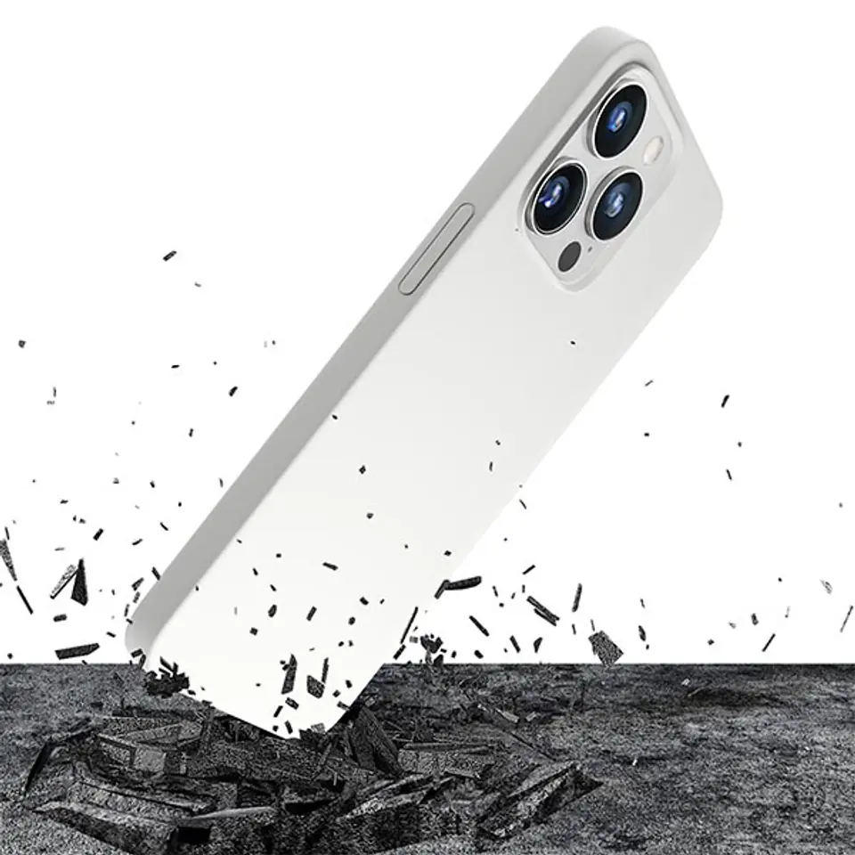 3MK Hardy Case iPhone 15 Pro Max 6.7"srebrno-biały/silver-white MagSafe