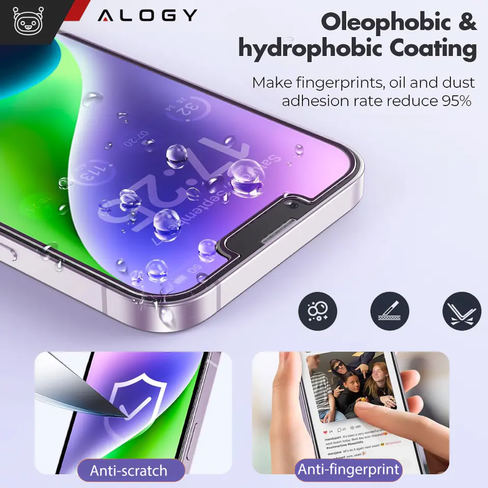 Szkło hartowane do Samsung Galaxy S24 Ultra ochronne szkiełko na ekran 9H Alogy Pro+