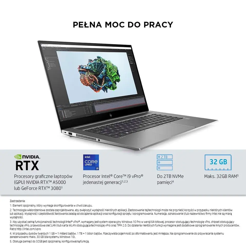 Notebook Hp Zbook Studio G8 Work Core I7-11800H Memória 32gb Ssd 512 Quadro  T1200 15,6'' Hd Windows 10 Pro - Concórdia Informática - Sua Loja de  Informática