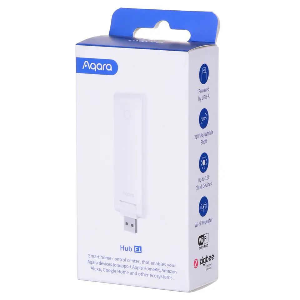 Aqara Smart Hub E1 (2.4 GHz Wi-Fi Required), Powered by USB-A, Acts as a  Wi-Fi Repeater (Hotspot) for up to 2 Devices HE1-G01 - The Home Depot