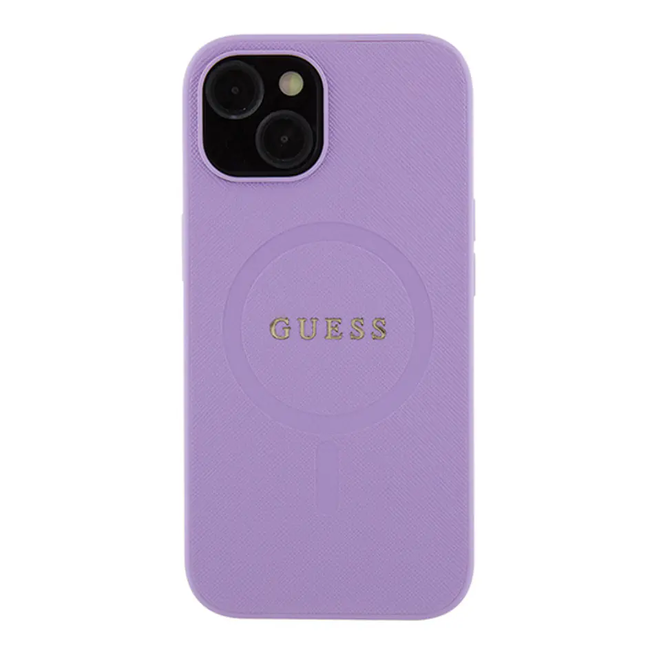 Guess GUHMP16SPSAHMCU iPhone 16 16 6.1" fioletowy/purple hardcase Saffiano MagSafe