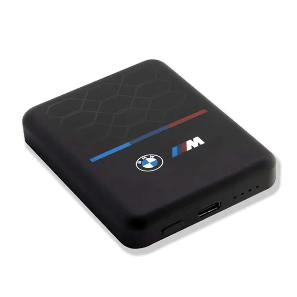 BMW Powerbank indukcyjny BMPBMS5K22PGVK15W 5000mAh + kabel czarny/black M Collection MagSafe