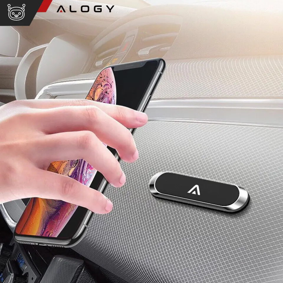 Uchwyt samochodowy Alogy magnetyczny samoprzylepny na deskę Czarny
