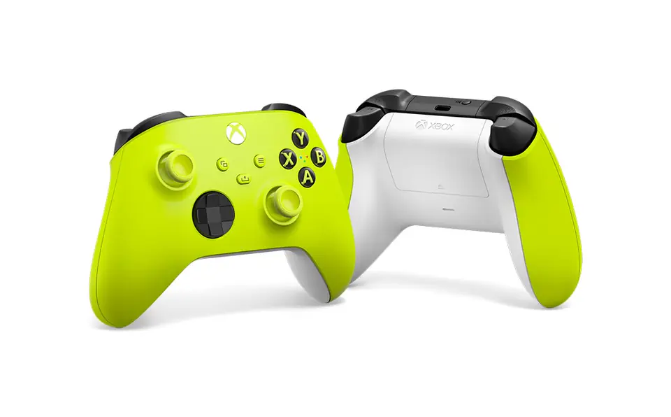 Yellow xbox shop one controller