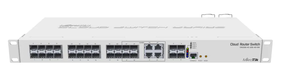 MIKROTIK CRS328-4C-20S-4S+RM CLOUD ROUTER SWITCH 800MHZ, 512MB, 24XSFP, 4XSFP+, 4XCOMBO, 1XSERIAL RJ45, L5