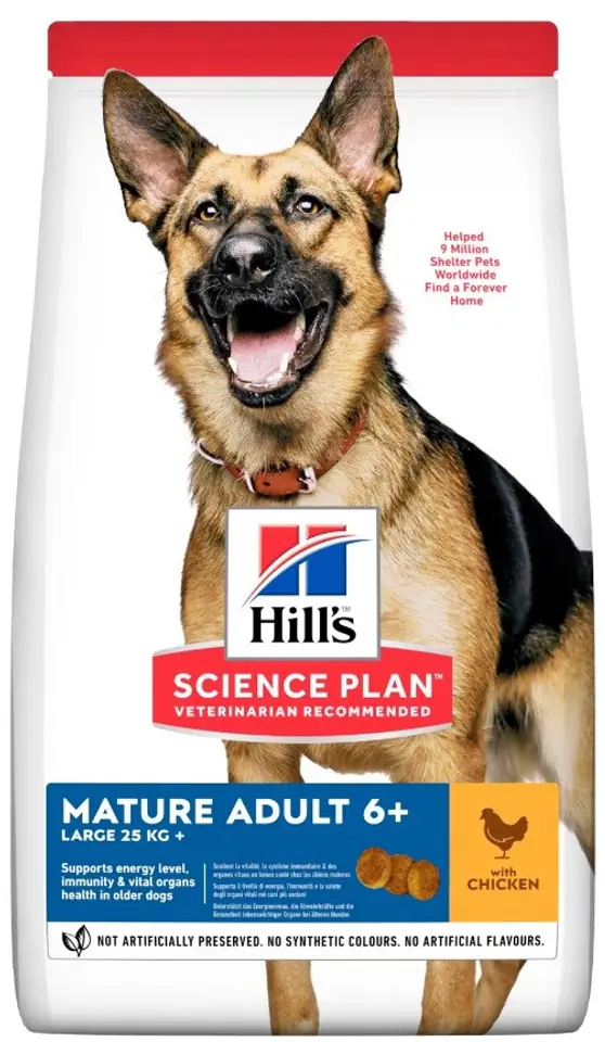 HILL S Mature Large Breed Chicken dry dog food 18 kg