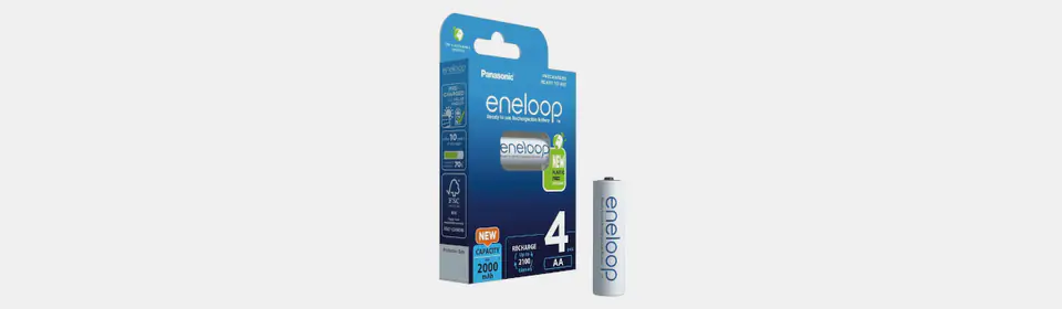 Akumulatorki Panasonic Eneloop R6 / AA  2000mAh BK-3MCDE/4BE - 4 sztuki (blister)