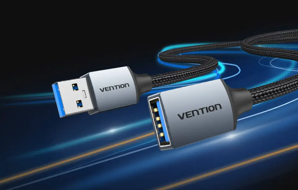 Kabel USB 3.0 męski do żeński Vention CBLHH 2m (czarny)