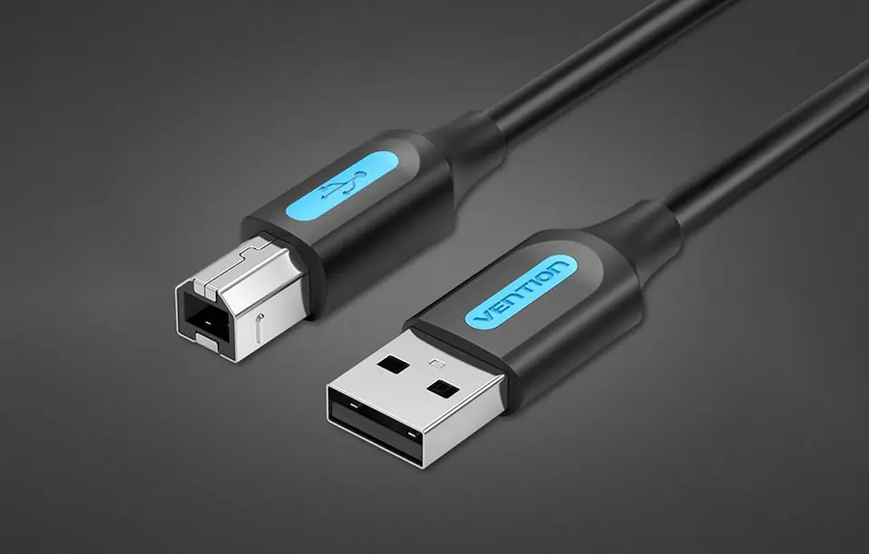 Kabel USB 2.0 A do B Vention COQBI 3m (czarny)