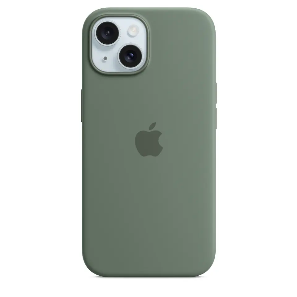 Etui Apple MT0X3ZM/A iPhone 15 6.1" MagSafe zielony cyprysowy/cypress Silicone Case
