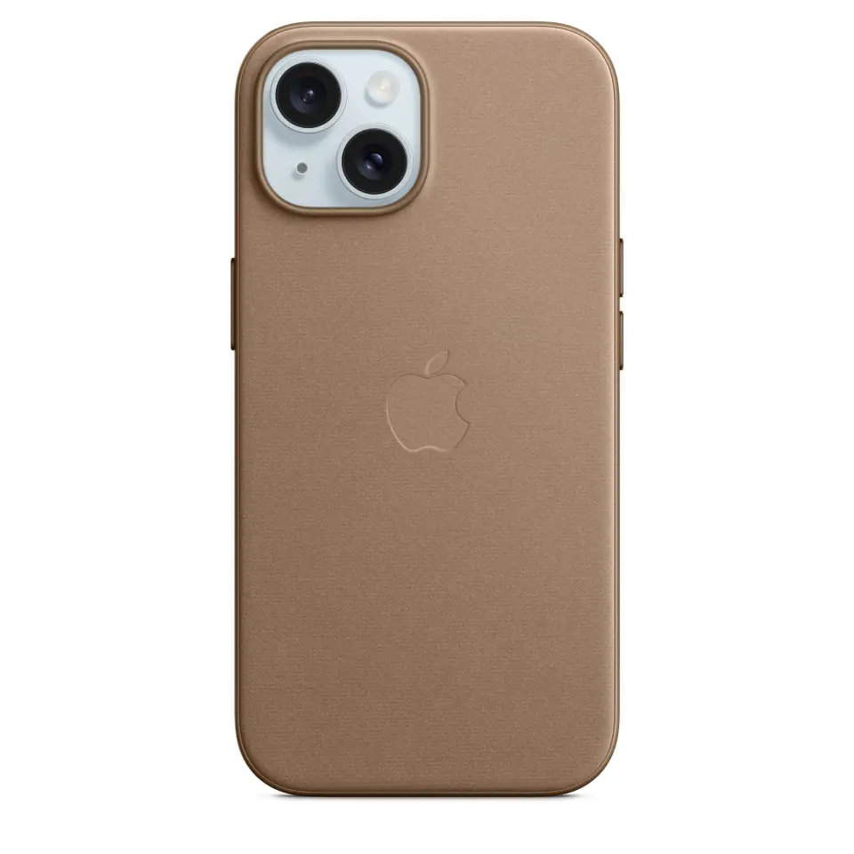 Etui Apple MT3C3ZM/A iPhone 15 6.1" MagSafe jasnobrązowy/taupe FineWoven Case