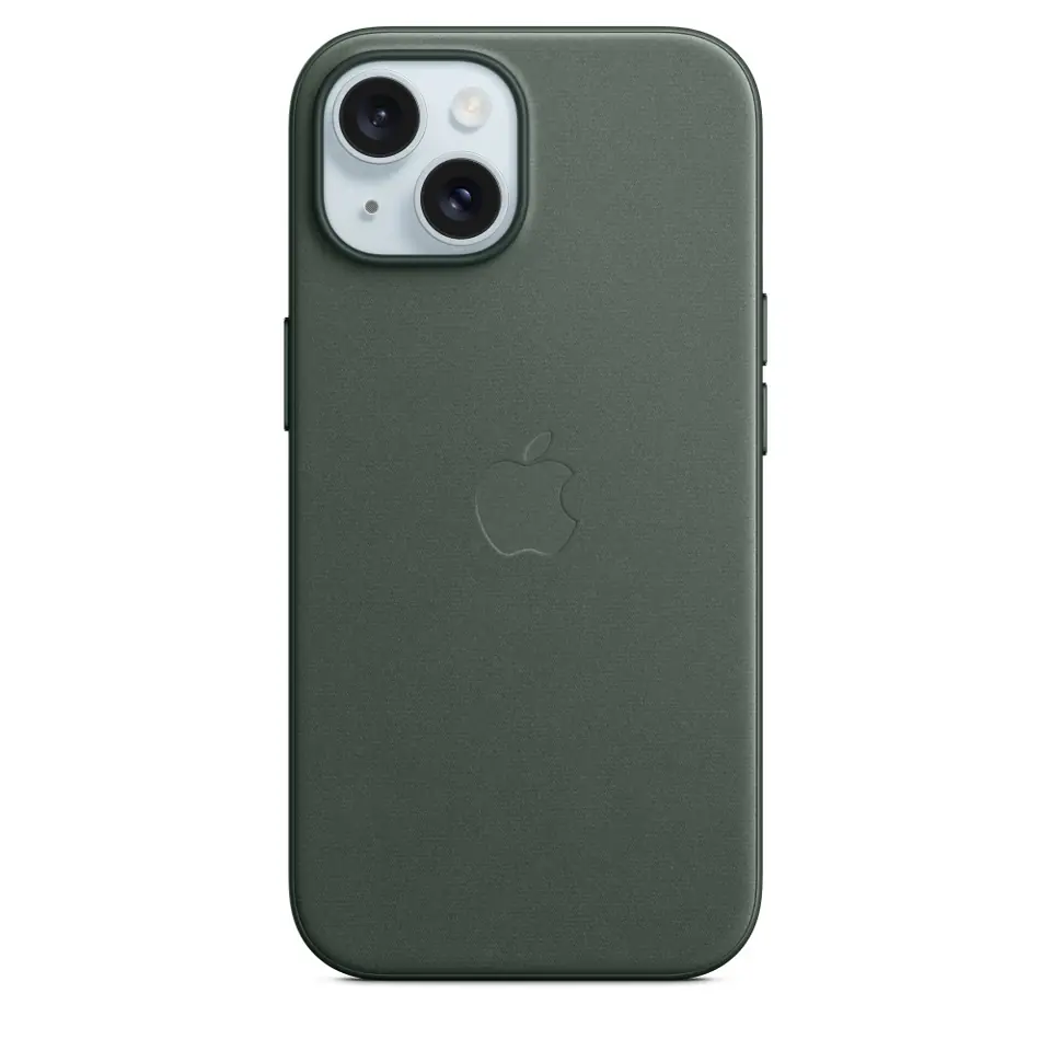 Etui Apple MT3J3ZM/A iPhone 15 6.1" MagSafe wieczna zieleń/evergreen FineWoven Case